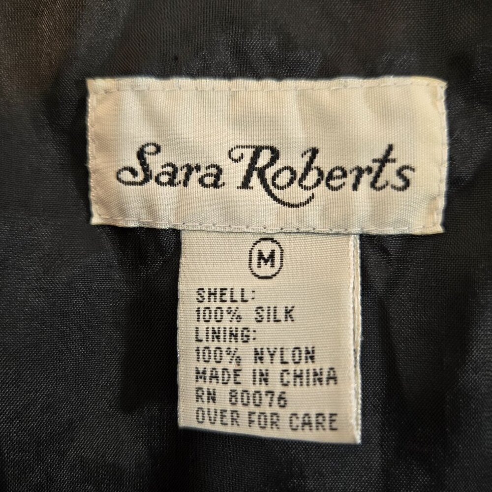 Vintage SARA ROBERTS 90's Y2K Blockecore Multicolor Bomber Jacket UNISEX Size M. - Picture 13 of 17